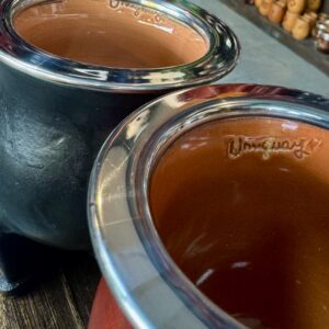 Mate Camionero Uruguayo Interior de cerámica forrado en cuero