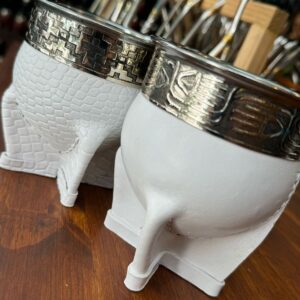 Mate imperial Premium con interior de acero, Virola de alpaca y Fleje labrado de alpaca