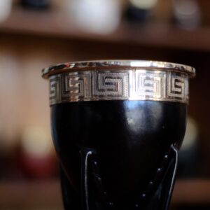 Imperial Premium Cuero liso pulido Negro, con Virola y Fleje de Alpaca