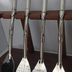 Bombilla de alpaca doble corona, pala uruguaya