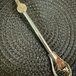 Bombilla de alpaca con dije (consultar dijes)