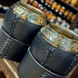 Torpedo Imperial Premium, en cinta doble cuero con Virola de alpaca cincelada.