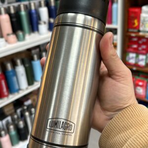 Termo Lumilagro 750ml color acero
