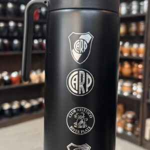 Termo Media manija Personalizado laser River Plate 1L