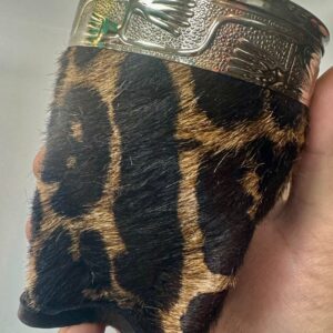 Imperial de calabaza Animal Print Virola de Alpaca lisa