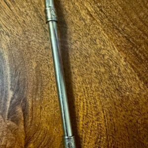 Bombilla de alpaca con pala chica desarmable 18x7 Pala de 2cm