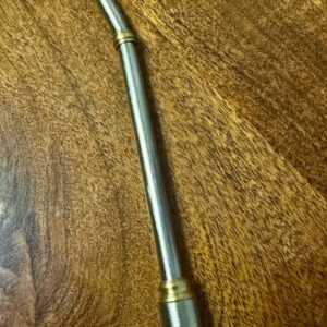 Bombilla Modelo Micrófono tambor desarmable, acro inoxidable 15.5x7cm