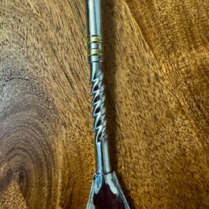 Bombilla de acero, Pico de Loro modelo Silver trenzada