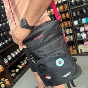 Mochila Matero Discovery negra cinta roja 18465