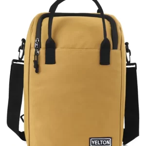 Mochila Morral Matera Yelton Mostaza, doble termo