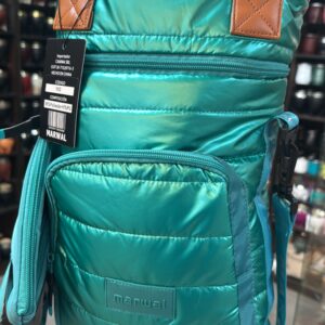 Mochila Morral Matera Verde metalizada Marwal con juego yerbero azucarero