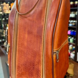 Bolso Oval Mochila Matero de cuero vacuno color Marrón claro