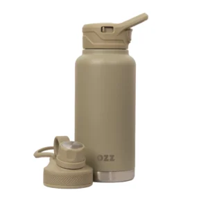 Botella De Agua Termica Aislada Acero Inoxidable 960 Ml - Crema