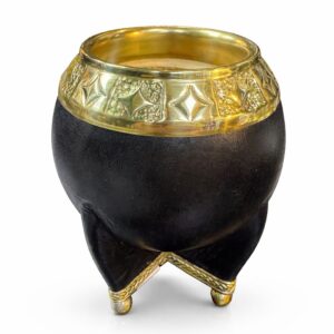 Torpedo Premium Virola Bronce Cincelado, con base completa y esferas en bronce