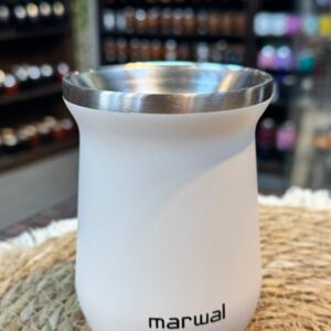 Mate en Acero, termico Marwal 236ml, color Blanco
