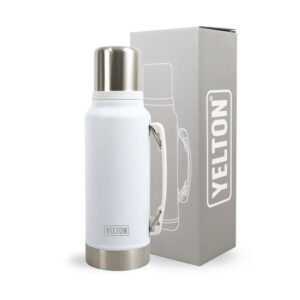 Termo Endure Yelton Clasico 1 Litro Negro Blanco